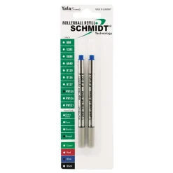 Schmidt P8120 Short Capless Rollerball Refill, Broad, Blue, 2 Pack (SC58134)