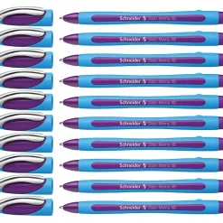 Schneider Slider Memo XB Ballpoint Pen, Extra Bold Point, Violet Ink, 10/Box (PSY150208)