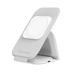 scosche BASECHARGE MS Fold-N-Go Wireless Charging Stand, White (MSQFG2N1WT)