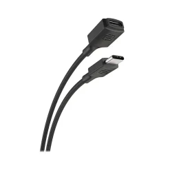 scosche ExtendIt 6' USB Type-C to USB Type-C Cable, Female to Male, Black (USBCEXT3WT-SP)
