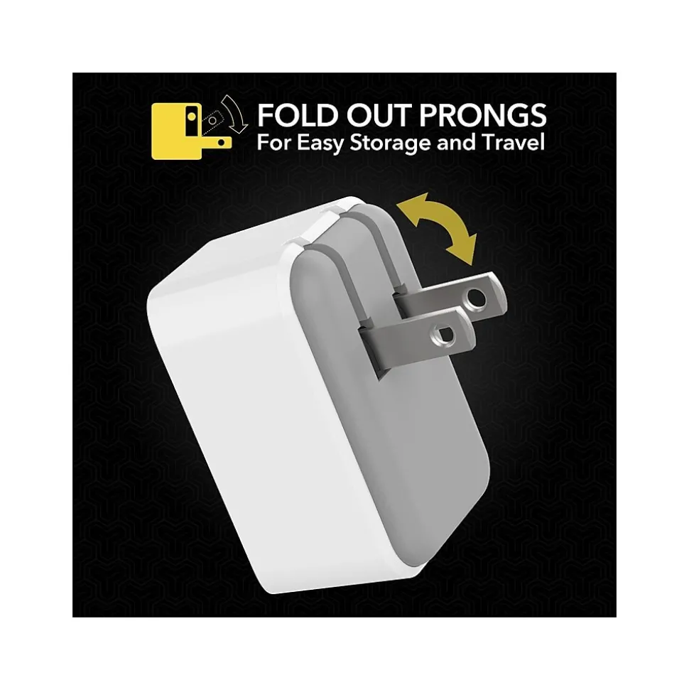 scosche PowerVolt PD35 USB Type-C Wall Charger, White (HPDCC35WT-SP)