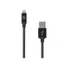 scosche strikeLINE Premium Lightning USB Cable for iPhone/iPad/iPod Touch, Space Gray (I3B4SG)
