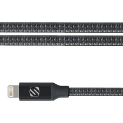 scosche strikeLINE Premium Lightning USB Cable for iPhone/iPad/iPod Touch, Space Gray (I3B4SG)