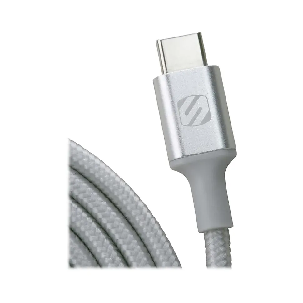 scosche StrikeLine Premium 4' USB A Male/C Male, Silver (CAB4SR)