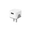 Scosche SuperCUBE Flip 12 Watt USB Wall Charger, White (USBH121WT)
