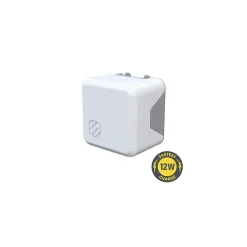 Scosche SuperCUBE Flip 12 Watt USB Wall Charger, White (USBH121WT)