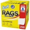 Scot Rags in a Box, 9" x 12", White, 200 Sheets/Box, 8 Boxes/Carton (75260)