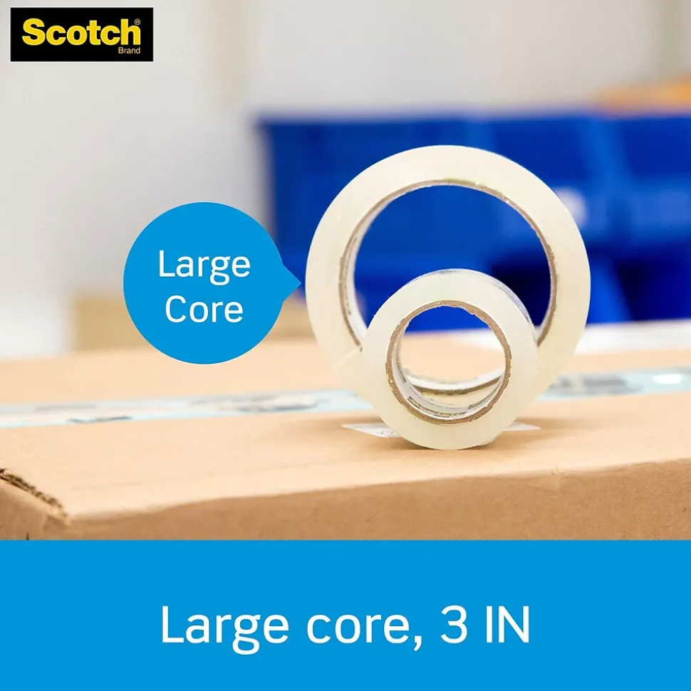 Scotch 2" Handheld Packing Tape Dispenser, Red (MMMST181)