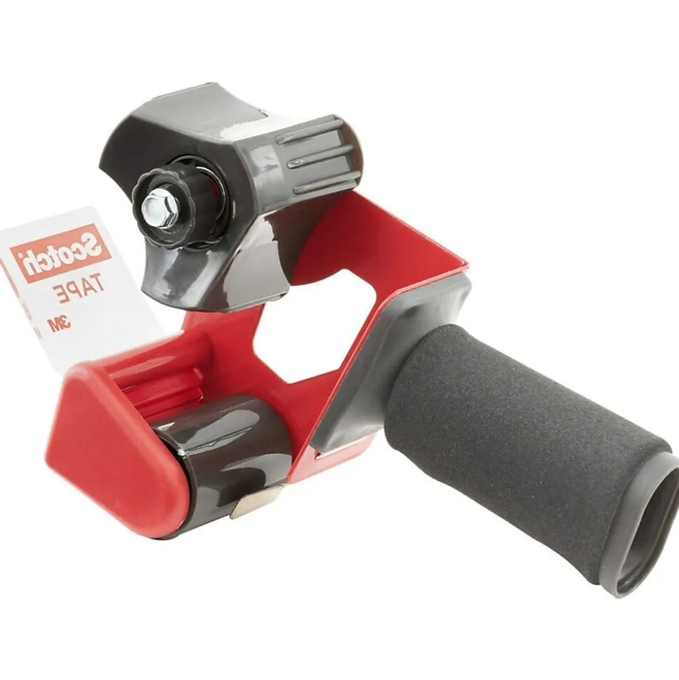 Scotch 2" Handheld Packing Tape Dispenser, Red (MMMST181)