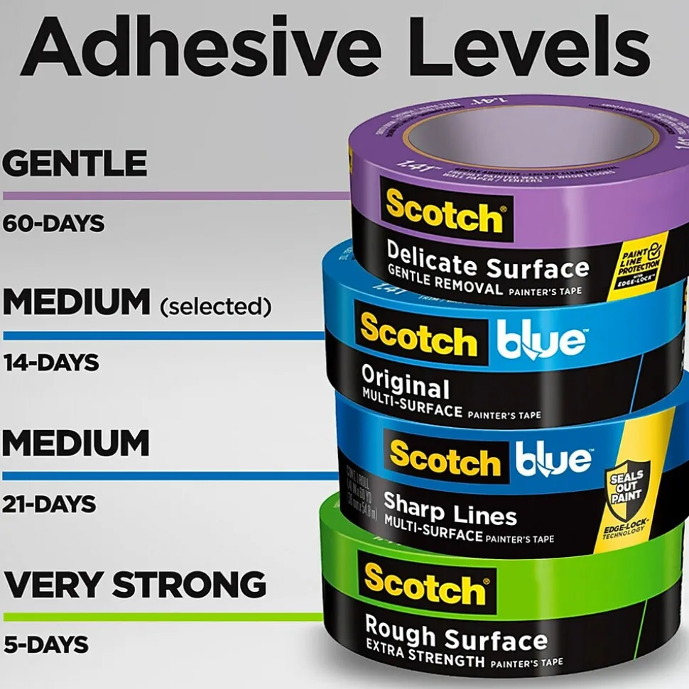 Scotch Blue ORIGINAL Painter's Tape, 0.70" x 60 yds. (2090-18E-G)