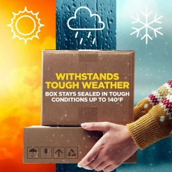 Scotch Box Lock Shipping Packing Tape, 1.88 in x 54.6 yds., Clear, 3/Pack (3950-3)