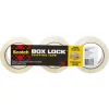 Scotch Box Lock Shipping Packing Tape, 1.88 in. x 38.2 yds., Clear, 3 Pack (3950S-3)