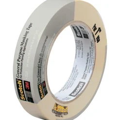 Scotch Commercial-Grade Masking Tape for Production Painting, 0.94" x 60 yds. (2020-24A-BK)