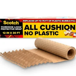 Scotch Cushion Lock Protective Wrap, Tan, 12" x 30' (PCW-1230)