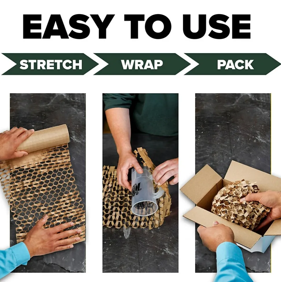 Scotch Cushion Lock Protective Wrap, Tan, 12" x 30' (PCW-1230)