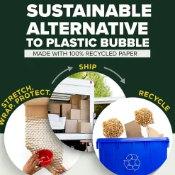 Scotch Cushion Lock Protective Wrap, Tan, 12