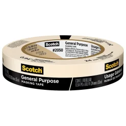 Scotch® General Purpose Masking Tape, Tan, 0.94 in x 60.1 yd (2050-24AP)