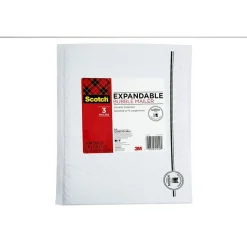 Scotch Gusseted Bubble Mailer, 8.5 in x 11.5 in, 3 pack (8914G-3)