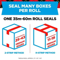 Scotch Heavy Duty Packing Tape with Dispenser, 1.88