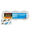 Scotch Heavy Duty Packing Tape, 1.88" x 43.7 yds., Clear, 3/Pack (3850-40-3)