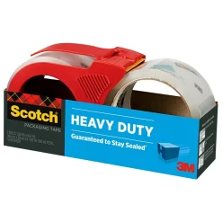 Scotch Heavy Duty Shipping Packaging Tape, 1.88 in x 38.2 yds., 2 Pack (3850S-21RD-3GC)