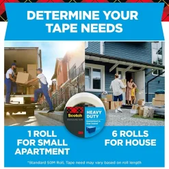 Scotch Heavy Duty Shipping Packing Tape, 1.88