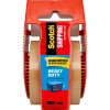 Scotch Heavy Duty Shipping Packaging Tape with Dispenser, 1.88" x 22.2 yds., Tan (143)
