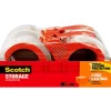 Scotch Moving & Storage Packing Tape with Dispenser, 1.88" x 38.2 yds., Clear, 4/Pack (3650S-4RD)