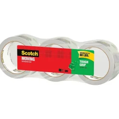 Scotch Packing Tape, 1.88" x 43.7 yds., Clear, 3/Pack (3500-40-3)