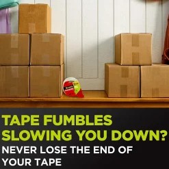 Scotch Sure Start Packing Tape, 1.88