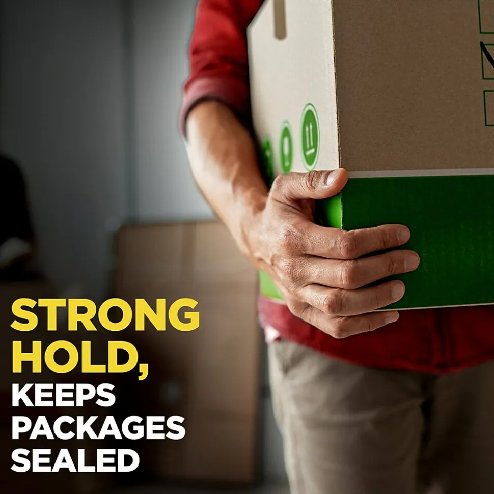 Scotch Sure-Start Packing Tape with Dispenser, 1.88" x 22.2 yds., Clear, 6/Pack (145-6)