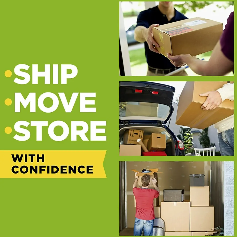 Scotch Sure-Start Packing Tape with Dispenser, 1.88" x 22.2 yds., Clear, 6/Pack (145-6)