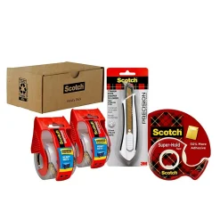 Scotch Variety Pack Shipping, Assorted Sizes, 2 Shipping Tapes, 1 Super-Hold, 1 Precision Cutter (SIOC)