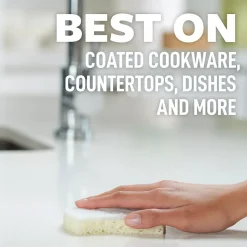 Scotch-Brite Greener Clean Scrub Sponge, Tan, 3/Pack (97033)