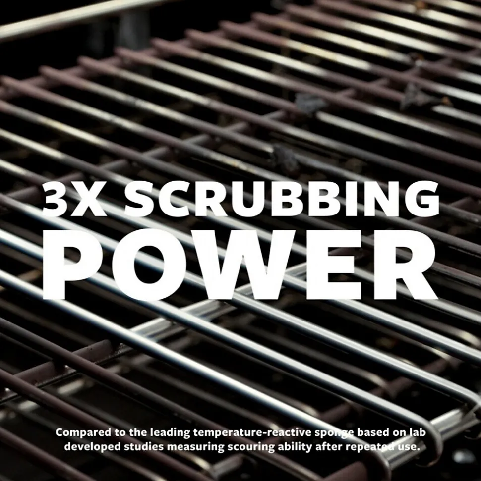 Scotch-Brite Heavy Duty Sponge with Scrubber, Green/Yellow, 3 Sponges/Pack (HD3)