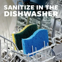 Scotch-Brite Non-Scratch Scrub Sponge, Blue, 6/Pack (526-5)