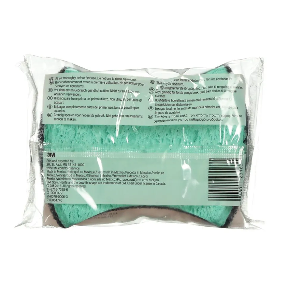 Scotch-Brite Power Sponge, Teal/Purple, 20/Pack (3000)