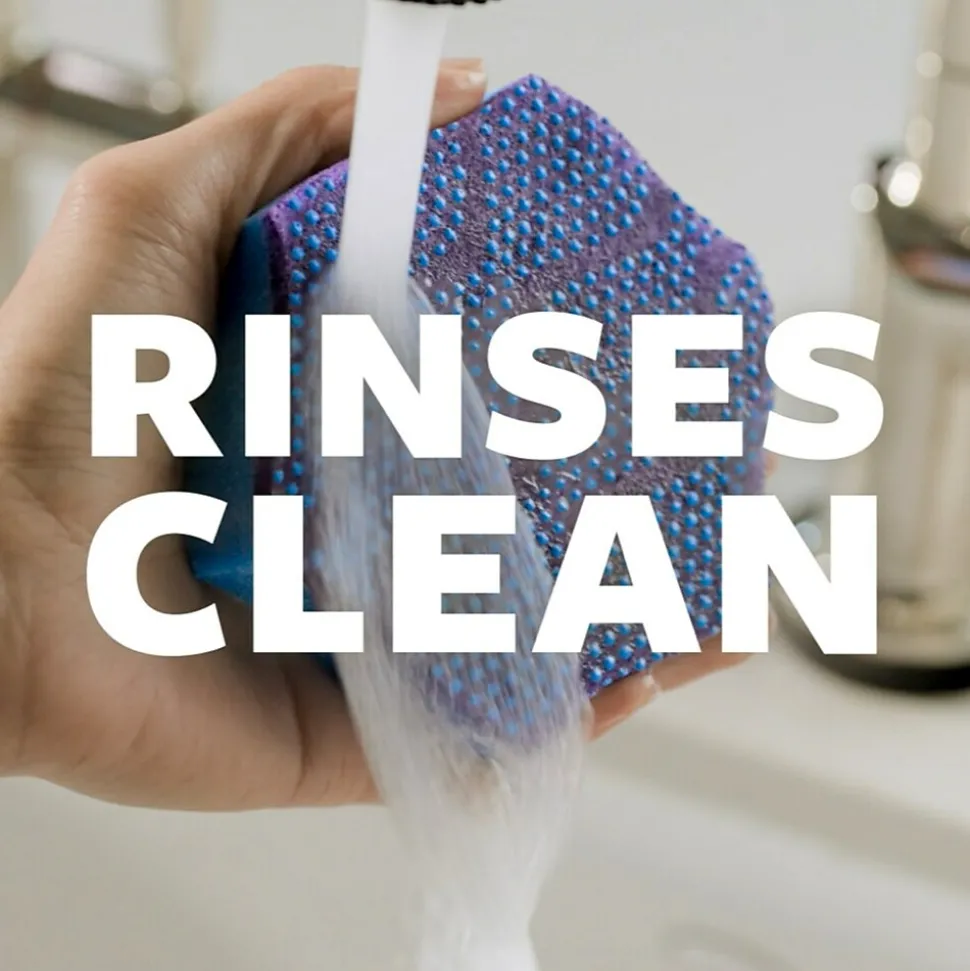 Scotch-Brite Stay Fresh Non-Scratch Scrubbers, Blue, 2 Sponges/Pack (SDA-2)