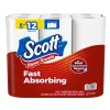 Scott Choose-A-Sheet Kitchen Roll Paper Towels, 1-ply, 102 Sheets/Roll, 6 Mega Rolls/Pack (16447/55413)