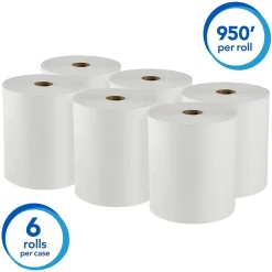 Scott Essential High Capacity Hardwound Paper Towels, 1-Ply, 6 Rolls/Carton (02000)