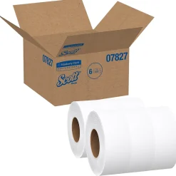 Scott Essential 2-Ply Jumbo Toilet Paper, White, 6 Rolls/Carton (07827)