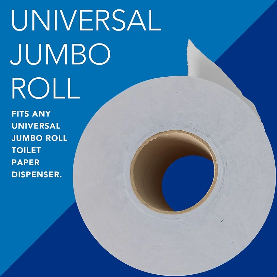 Scott Essential Recycled Jumbo Toilet Paper, 2-ply, White, 4 Rolls/Case (03148)