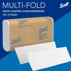 Scott Essential Recycled Multifold Paper Towels, 1-ply, 250 Sheets/Pack, 16 Packs/Carton (1840)