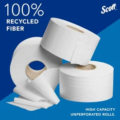 Scott Essential Recycled Jumbo Toilet Paper, 2-ply, White, 12 Rolls/Case (67805)