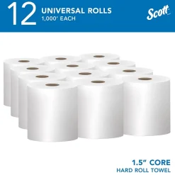 Scott Essential Recycled Hardwound Paper Towels, 1-ply, 1000 ft./Roll, 12 Rolls/Carton (01000)