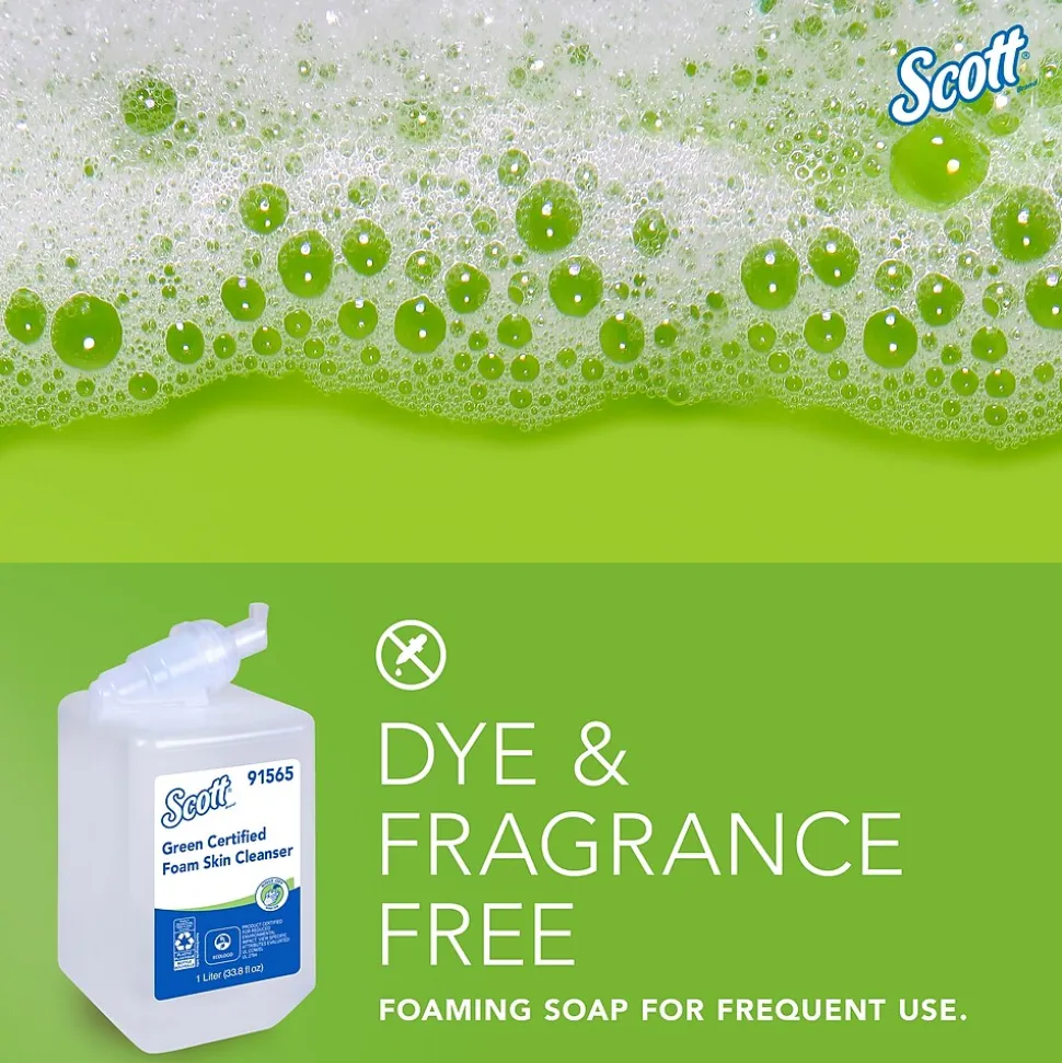 Scott Foaming Hand Soap Refill, 1 Liter, 6/Carton (91565)