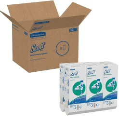 Scott Mega Cartridge Recycled Beverage Napkin, 1-ply, White, 875 Napkins/Pack, 6/Carton (98908)