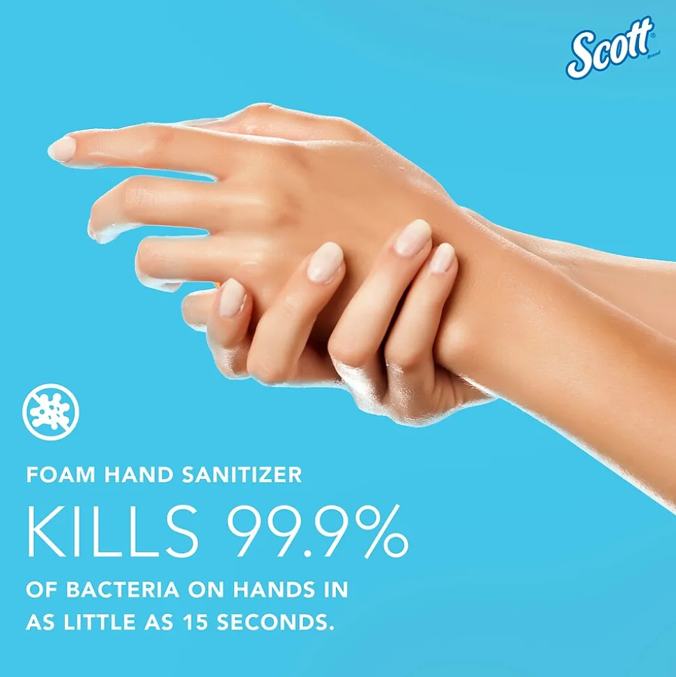 Scott Pro Foaming Hand Sanitizer Refill, Fresh Scent, 1200 mL., 2/Carton (91590)