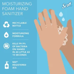 Scott Pro Foaming Hand Sanitizer Refill, Fresh Scent, 1200 mL., 2/Carton (91590)