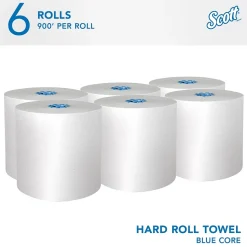 Scott Pro Hardwound Paper Towels, 1-ply, 900 ft./Roll, 6 Rolls/Carton (43959)
